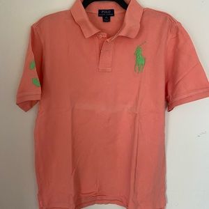 Polo Ralph Lauren Boys Orange Polo Shirt Size Extra Large (XL)